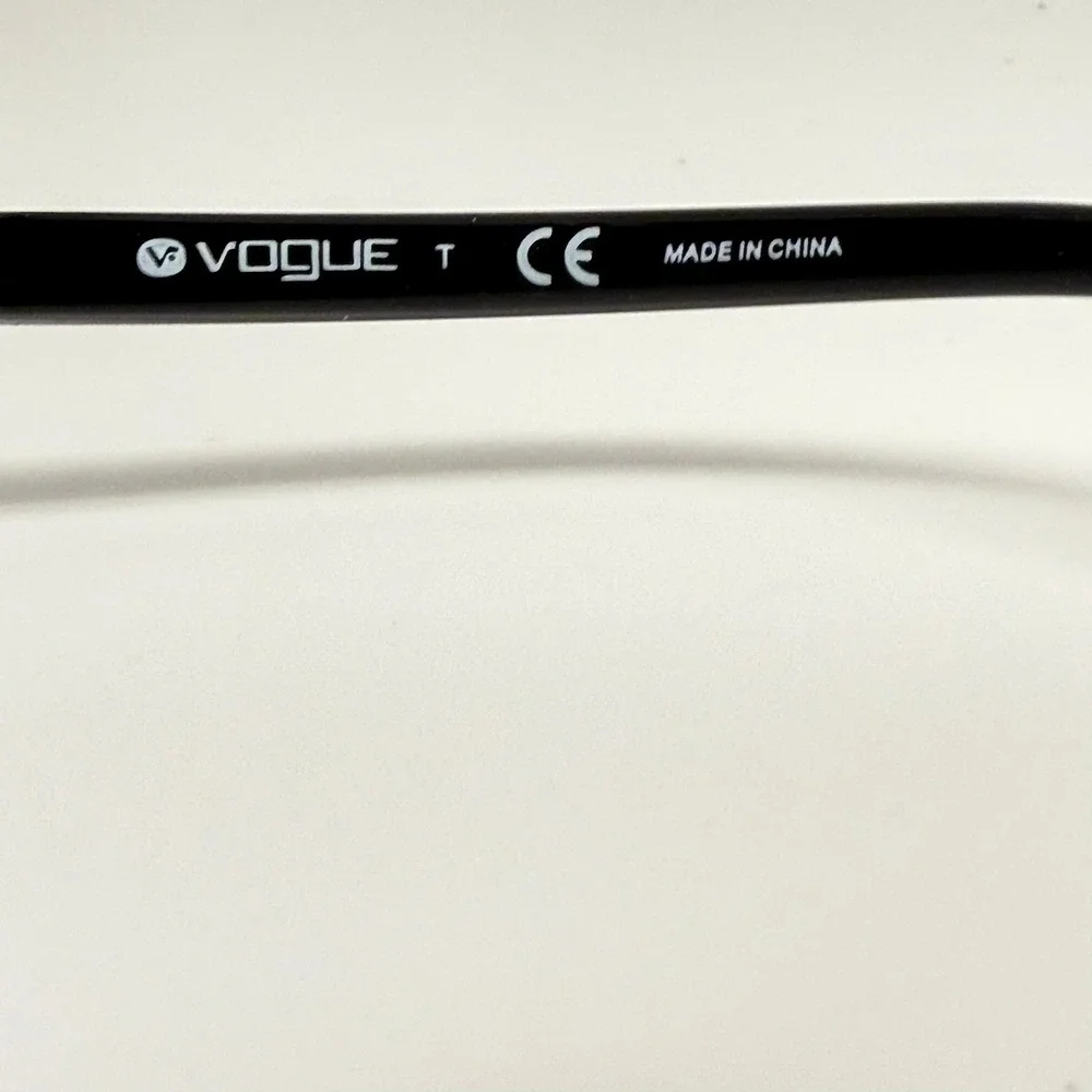 Vogue VO 3996 352 Black Silver Semi Rimless Eyeglass Frames 51-18-135